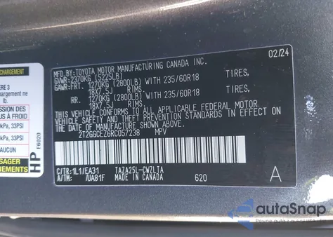 2024 Lexus Nx 350 Premium from USA, damaged, VIN 2T2GGCEZ6RC057238